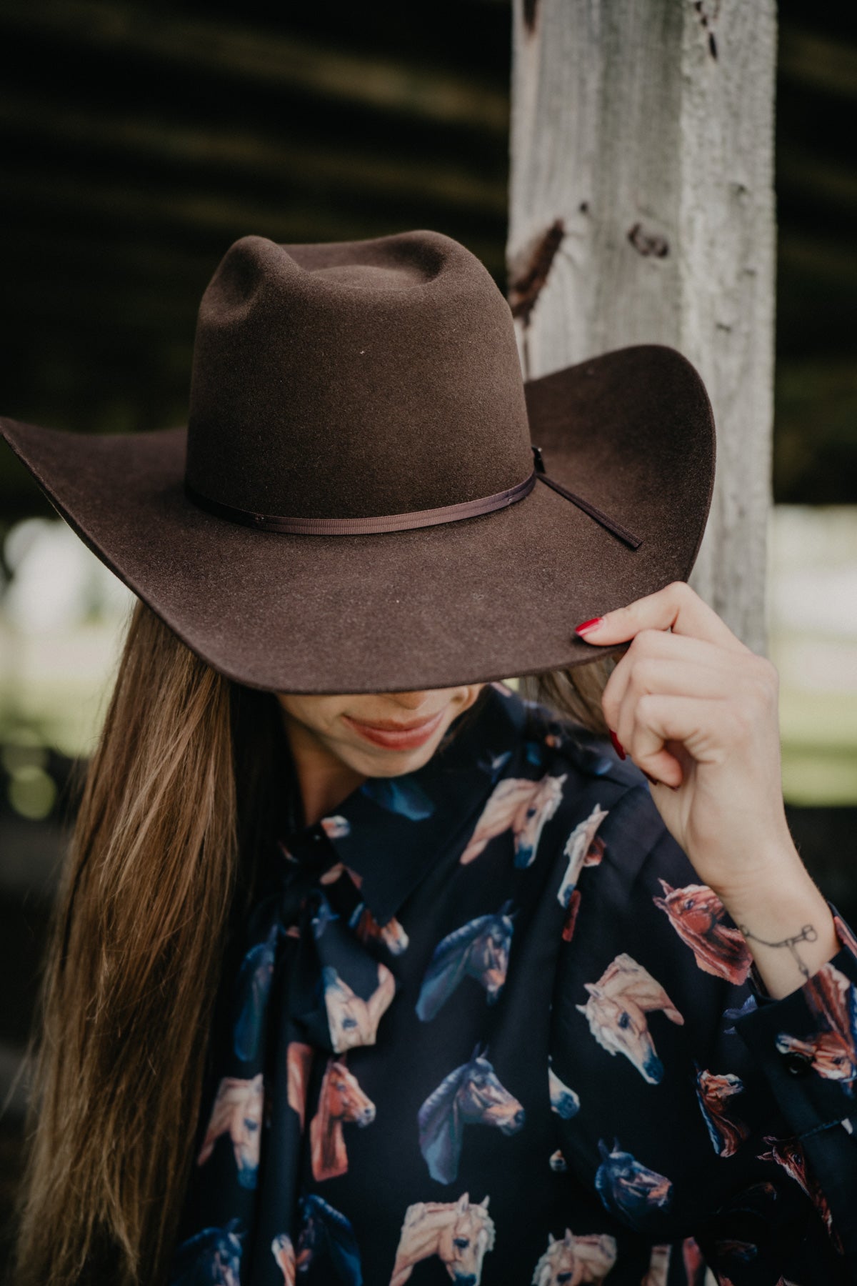 'CJ Barton' Resistol 5X Felt Chocolate Cowboy Hat