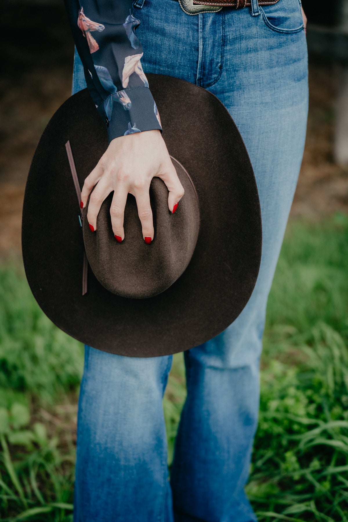 'CJ Barton' Resistol 5X Felt Chocolate Cowboy Hat