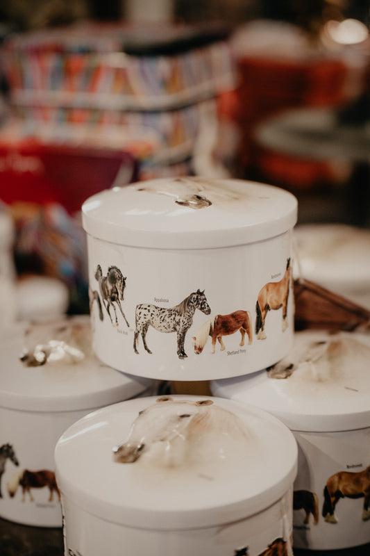 Horses Vanilla Fudge Gift Tin