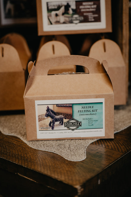Donkey Needle Felting Kit
