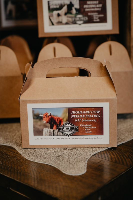 Scottish Highlander Needle Felting Kit