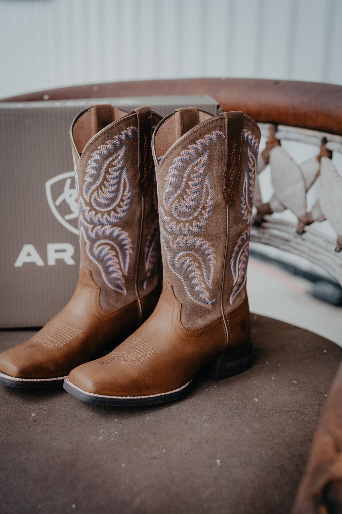 'Cattle Caite' Women's Cowboy Boots by Ariat (Size 6-11; B Widths)