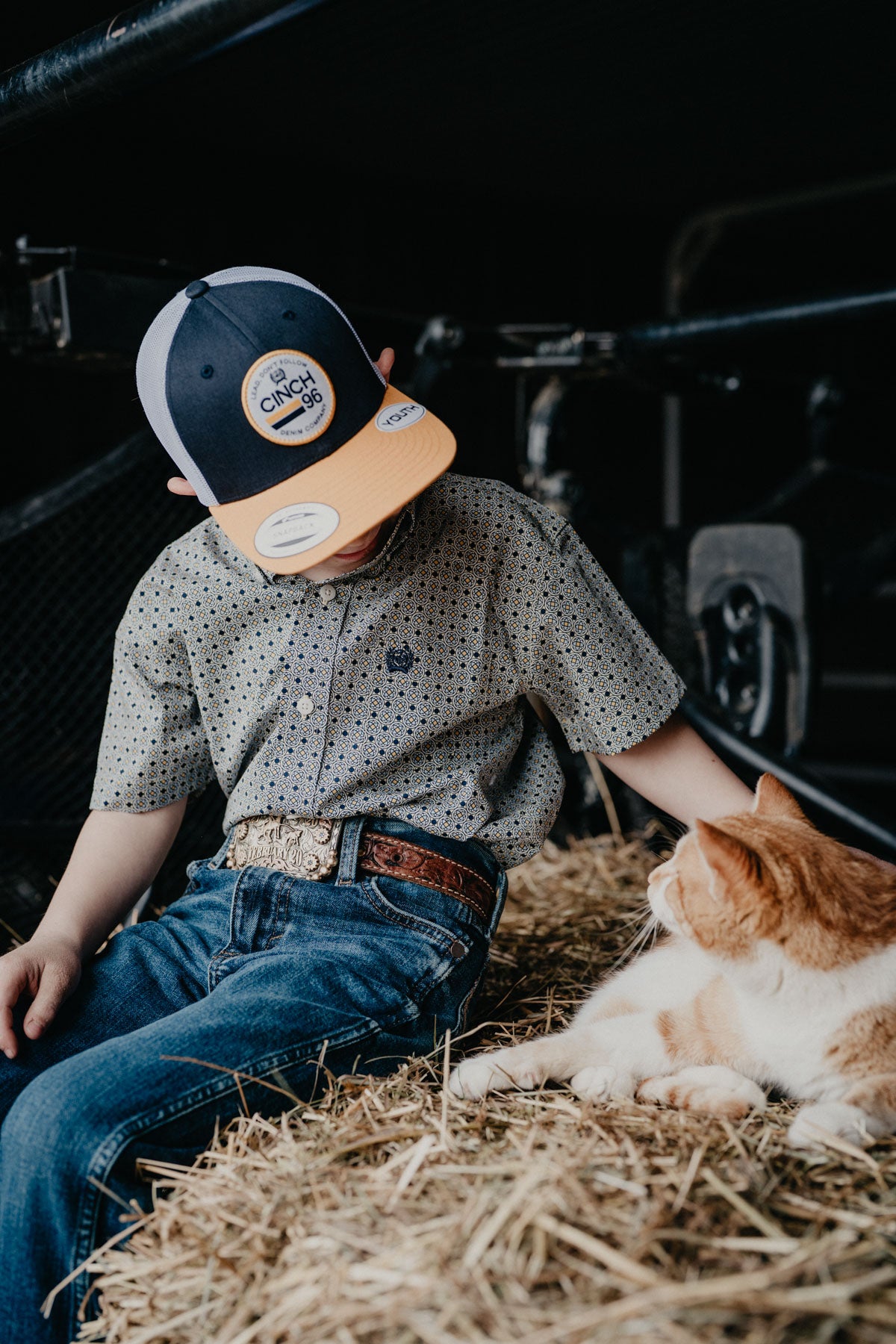 'Charley' Boy's CINCH Short Sleeve Button Down (S-XXL)