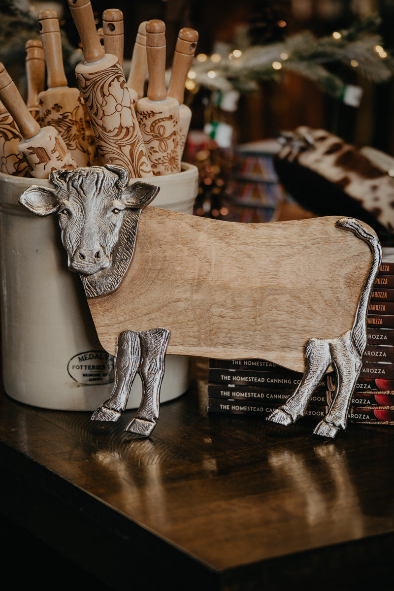 Cow Shaped Cheese Board