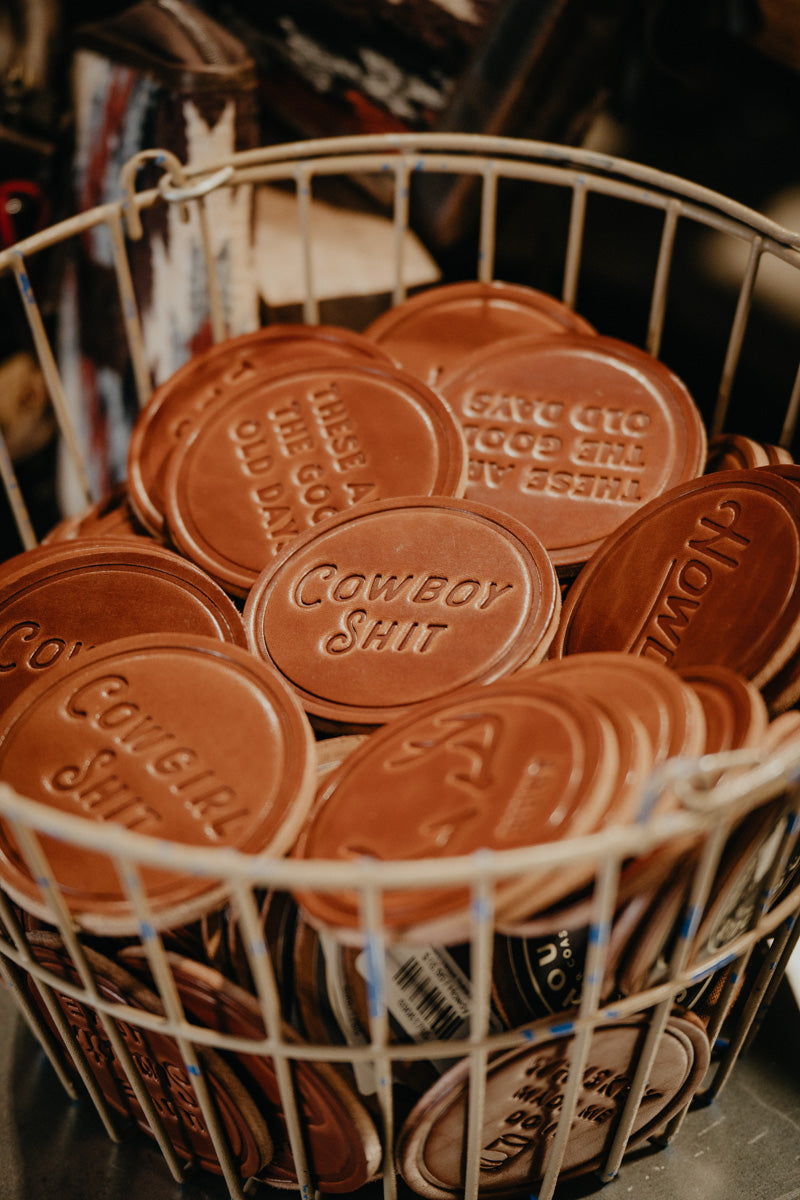 Leather Coasters (Various Styles/ Sold in Singles)