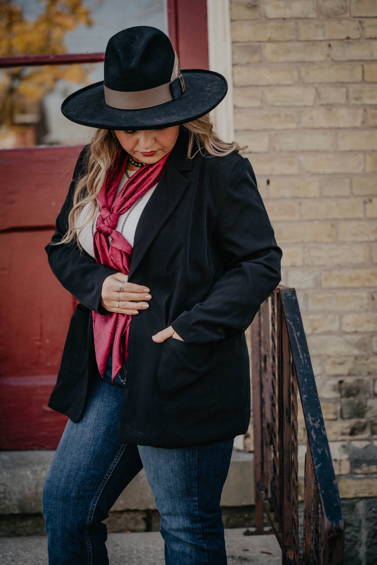 ‘Noir’ Black Boyfriend Fit Blazer (XS ONLY)