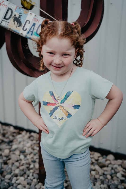 'Boots & Heart' Girl's Wrangler T-Shirt (XS-L)