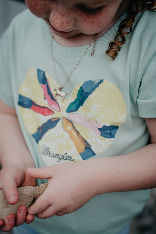 'Boots & Heart' Girl's Wrangler T-Shirt (XS-L)