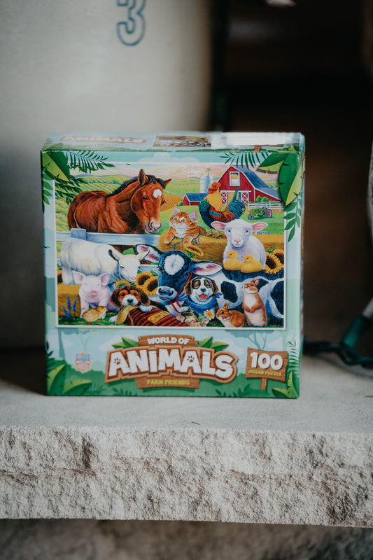 World of Animals -Farm Friends 100 Piece Puzzle