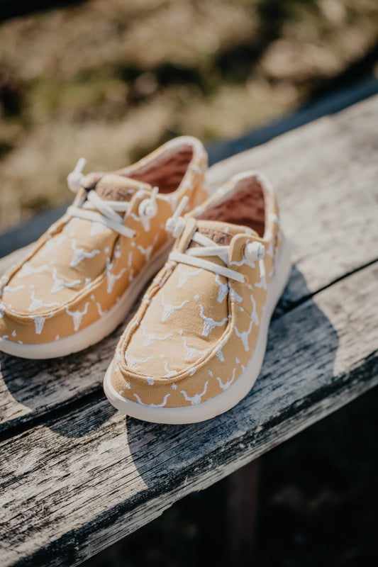 Mustard Yellow 'Doodle' Women's Ariat Casual Hilo Shoes (6, 7, 8, 10 Only)