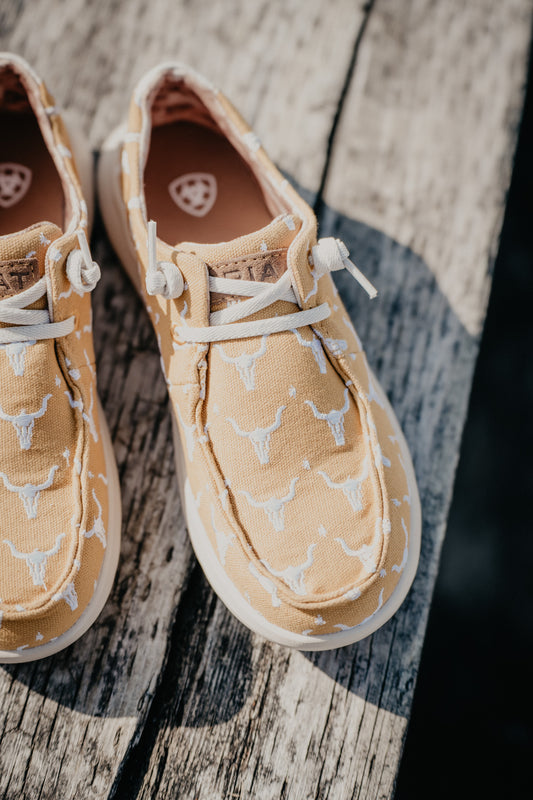 Mustard Yellow 'Doodle' Women's Ariat Casual Hilo Shoes (6, 7, 8, 10 Only)