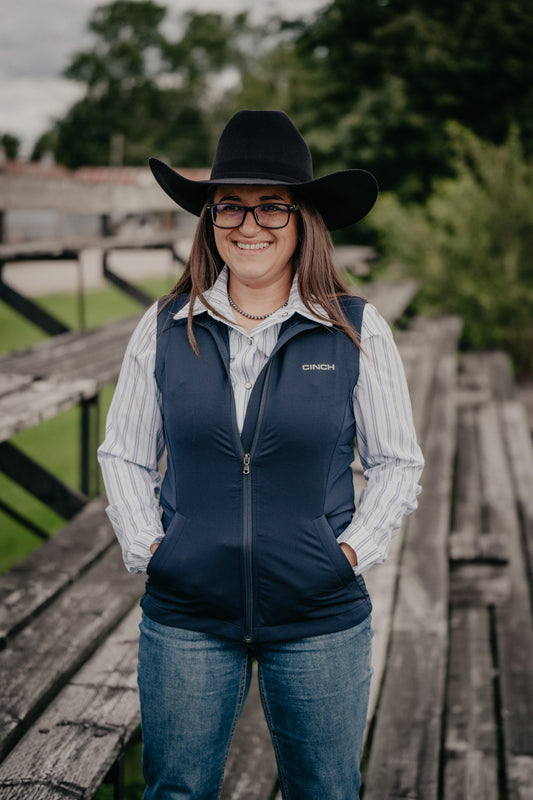 'Naomi' Women's Navy Soft Shell Vest by CINCH