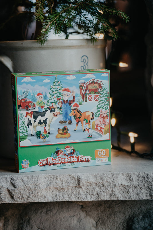 Old MacDonald's Farm -Christmas Tree Farm 60 Piece Puzzle