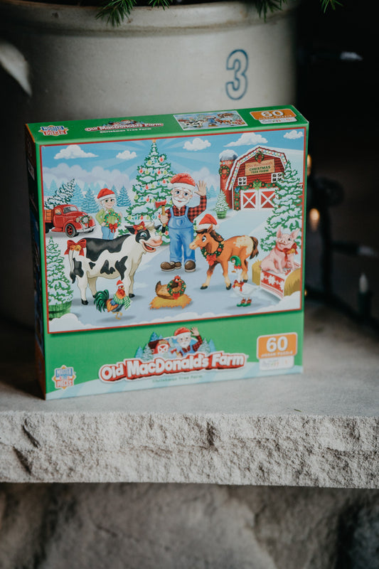Old MacDonald's Farm -Christmas Tree Farm 60 Piece Puzzle