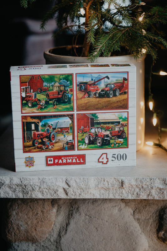 Farmall 500 Piece Puzzles 4 Pack