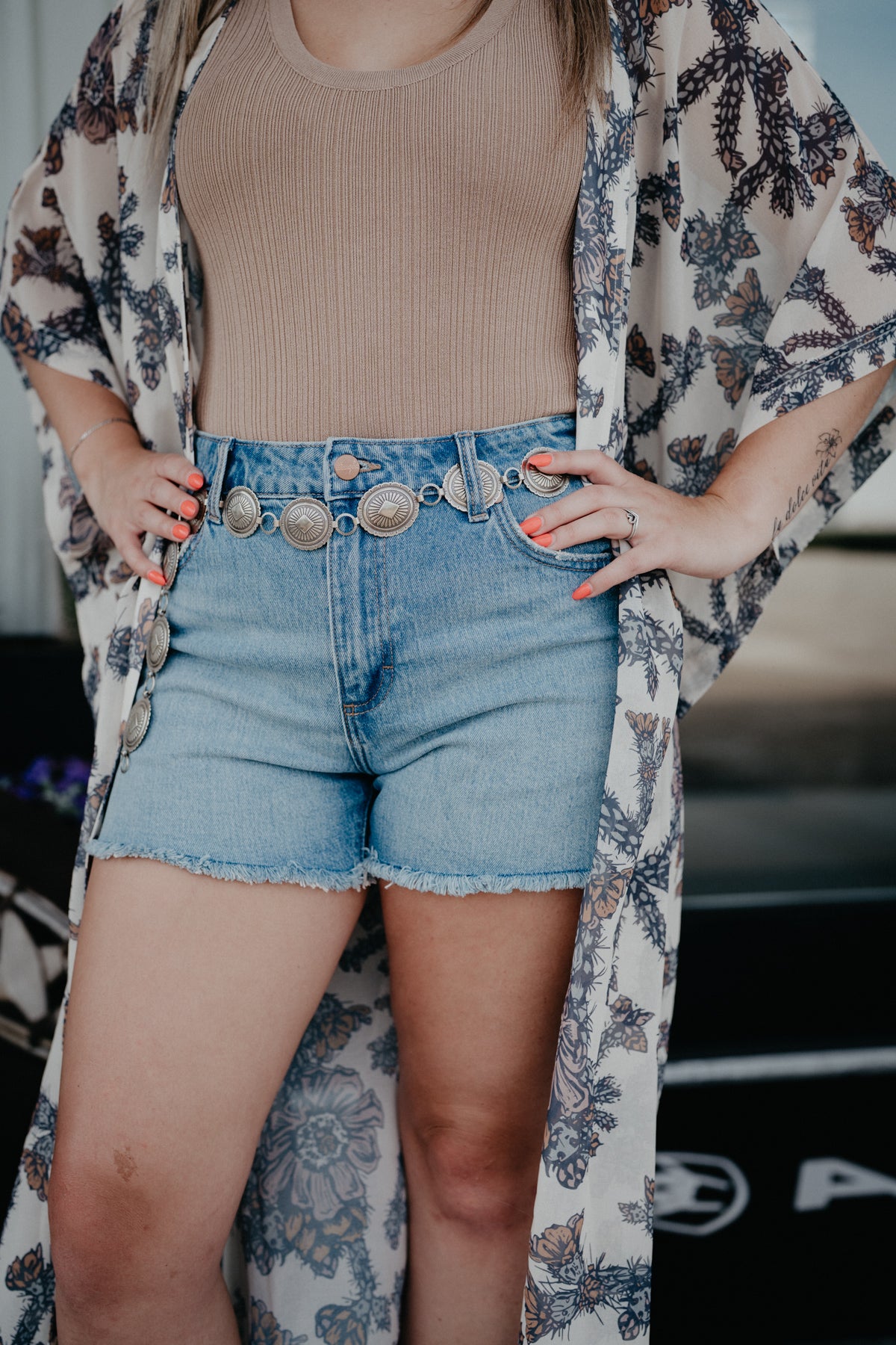 'Riyah' Wrangler 3.5" High Rise Cowboy Shorts (24-33)