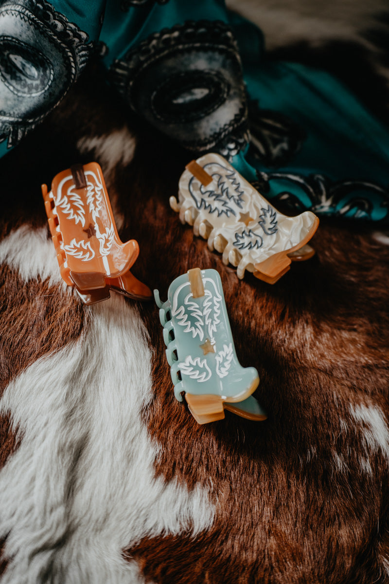 Western Boot Shaped Claw Clips