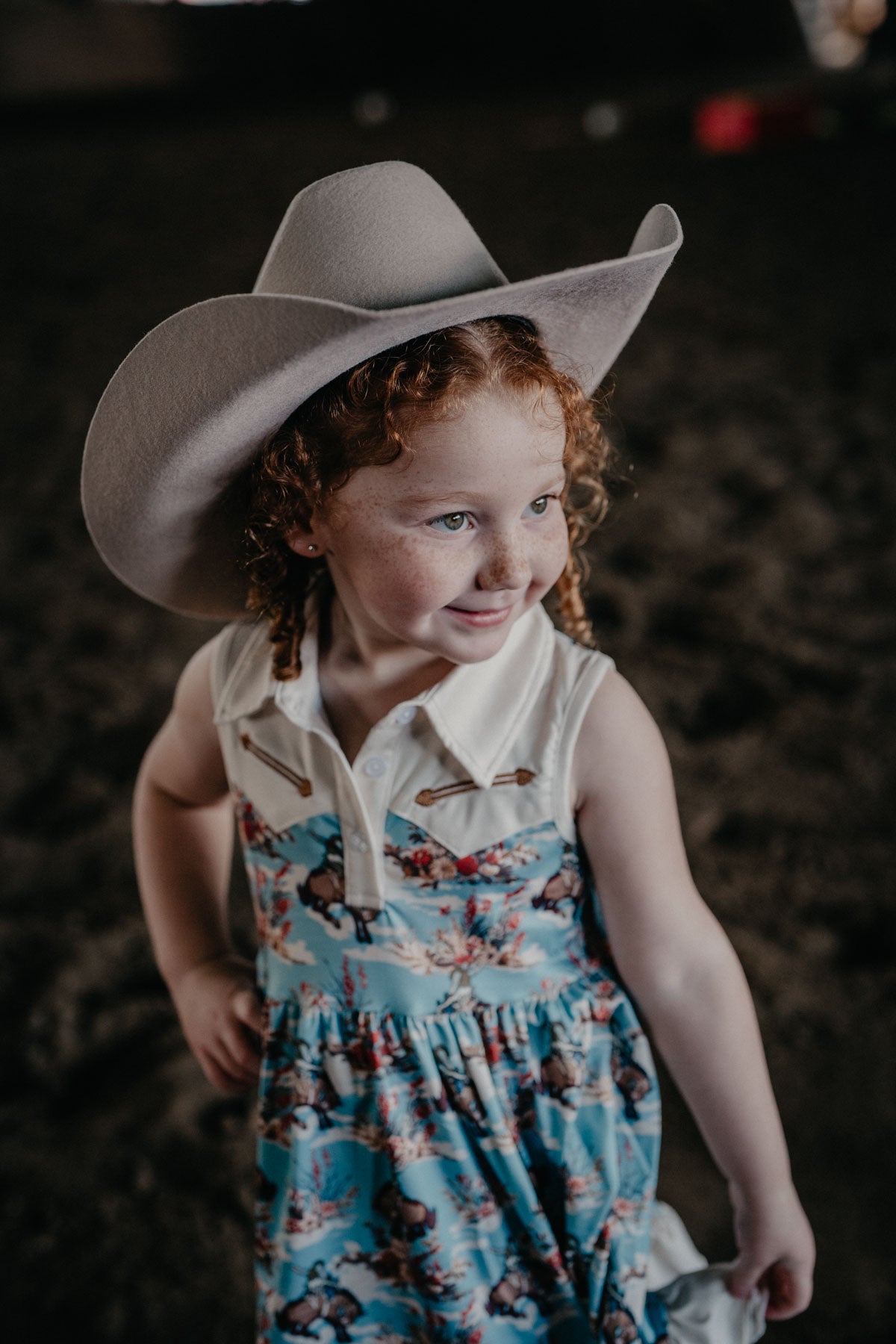 'Sarah' Bucking Bloom Girls Dress (3-6M to 7T)