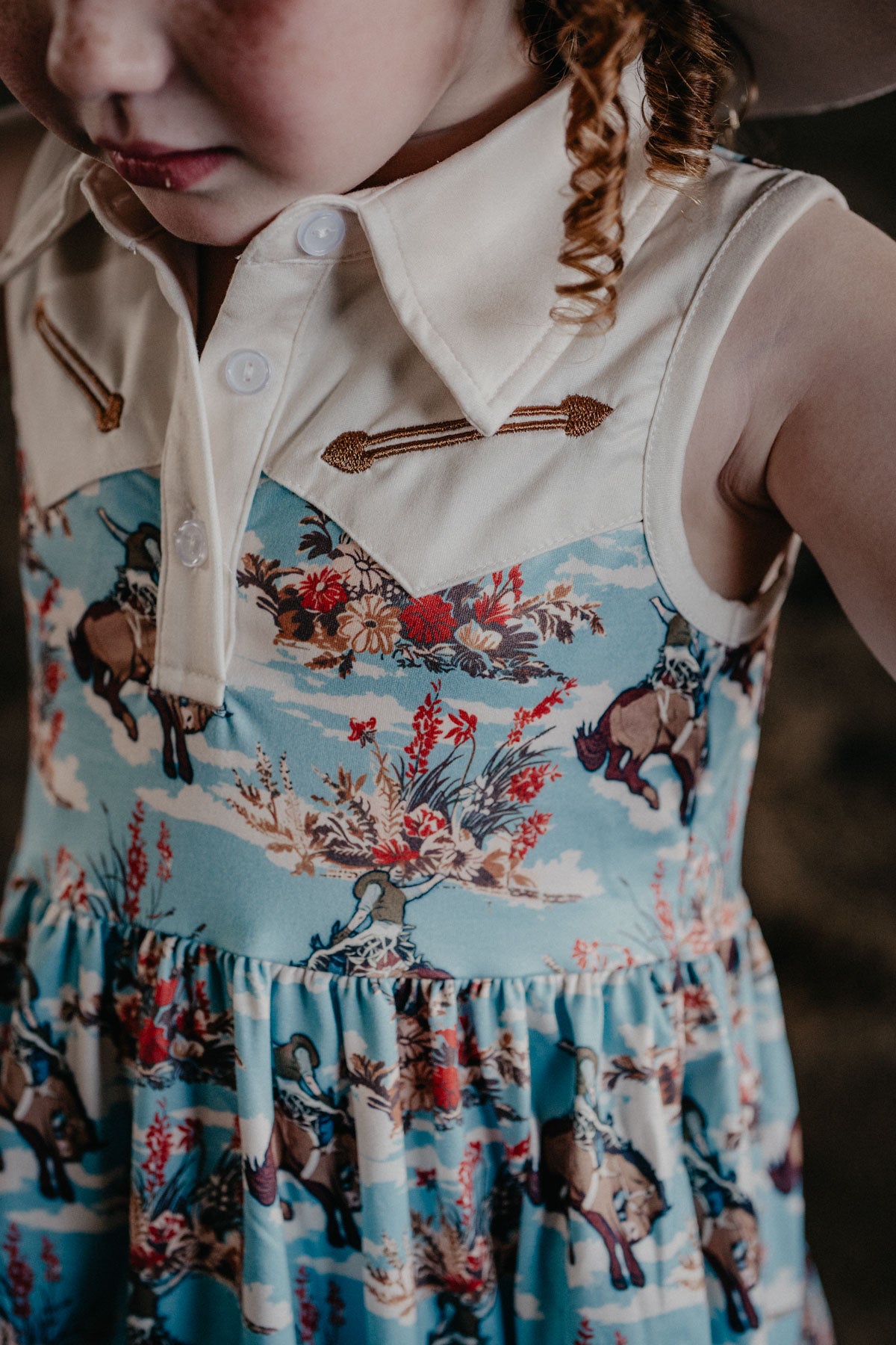 'Sarah' Bucking Bloom Girls Dress (3-6M to 7T)