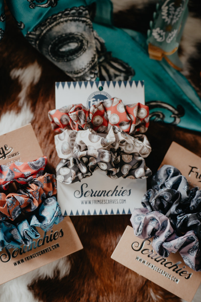Concho Print Scrunchies (Pack of 3 - 3 Options)