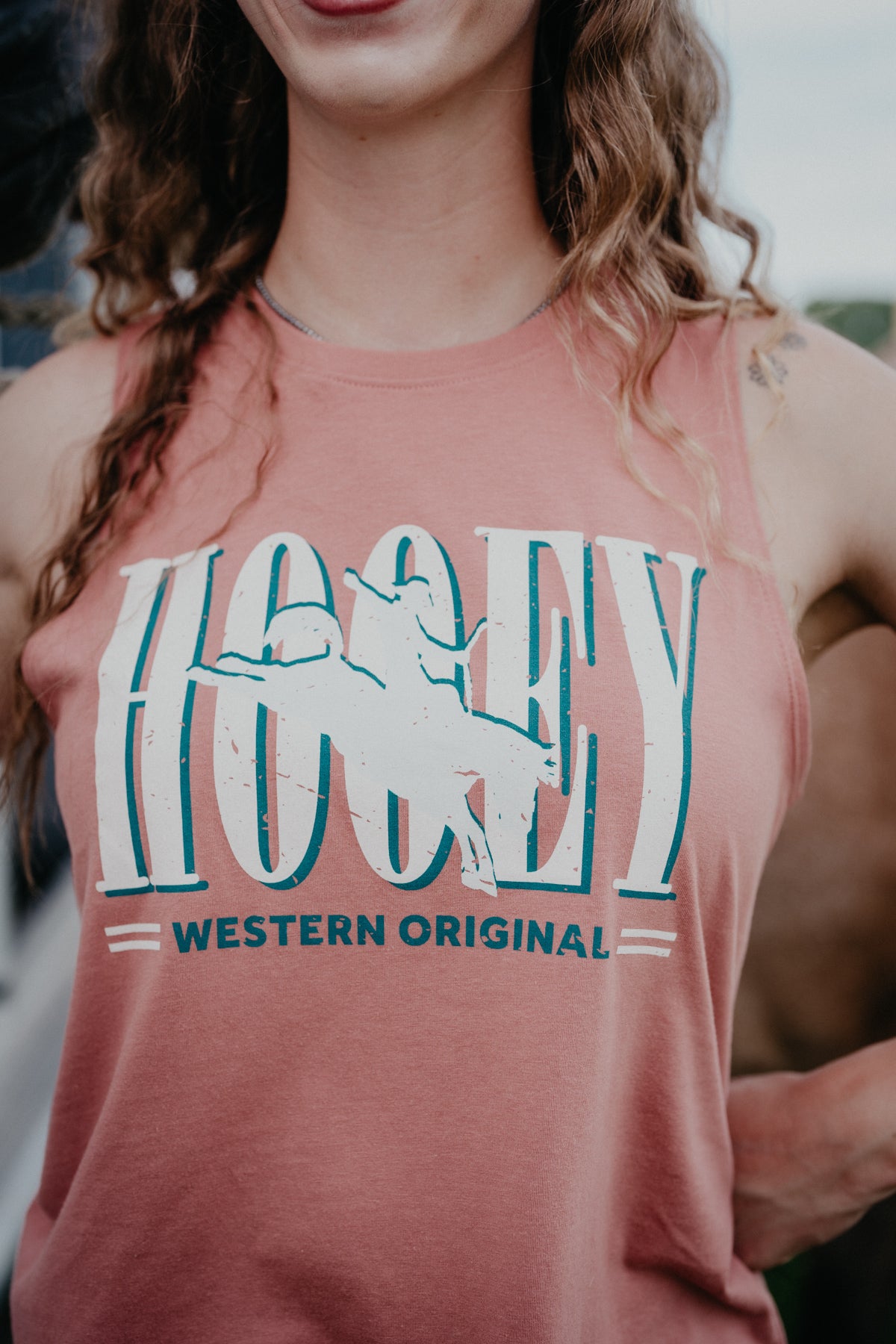 'Wild Ride' Women's Mauve Tank Top by Hooey (S-XXL)