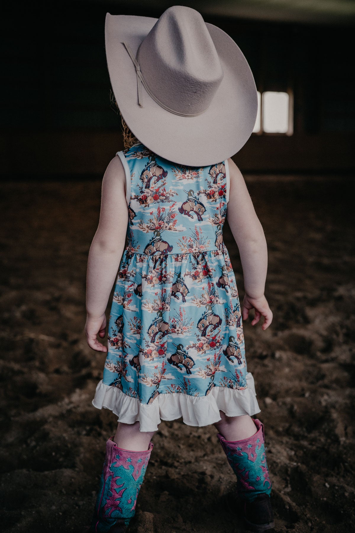 'Sarah' Bucking Bloom Girls Dress (3-6M to 7T)