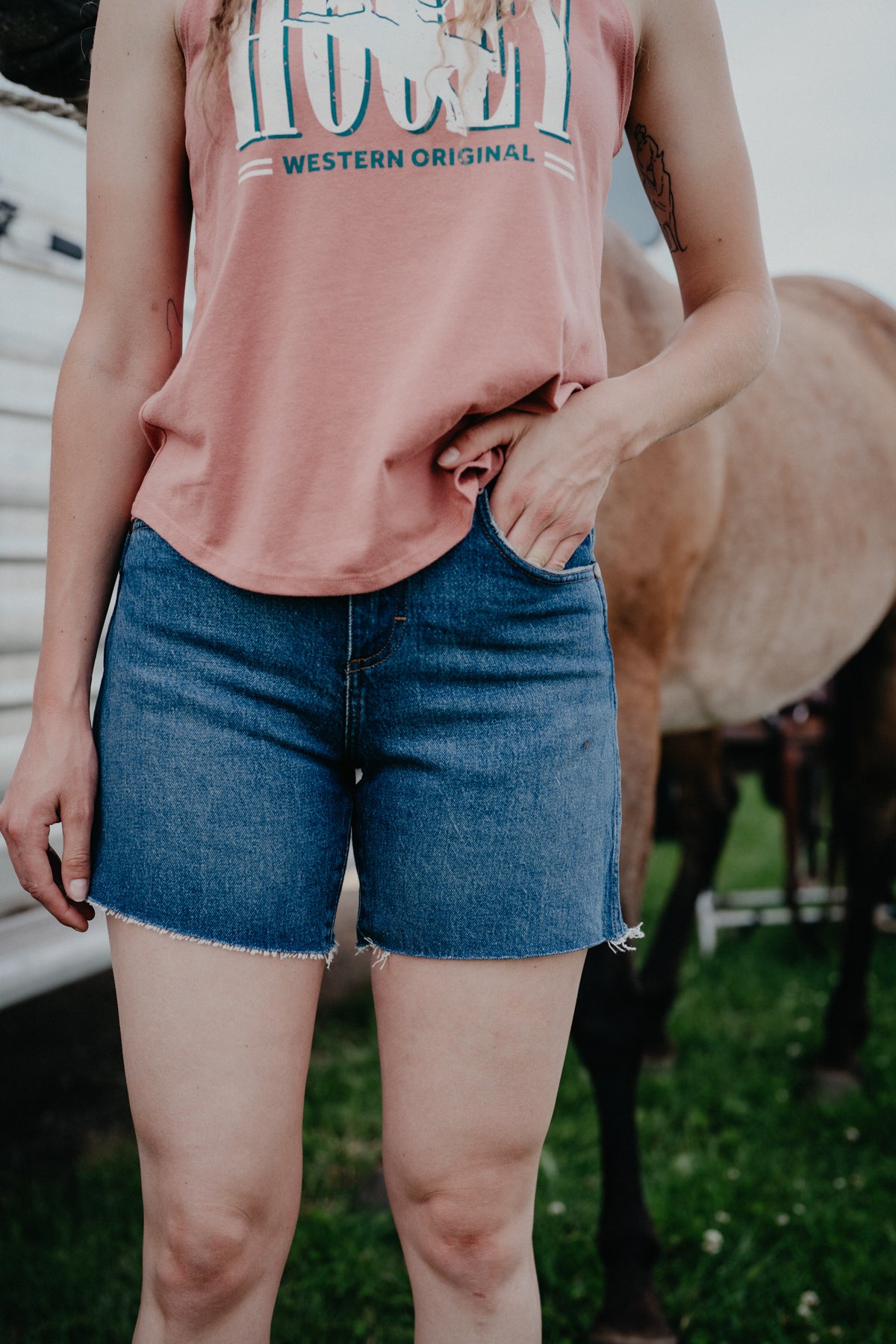 'Daisy' Wrangler Cowboy Short 5.5" Inseam (24-33)