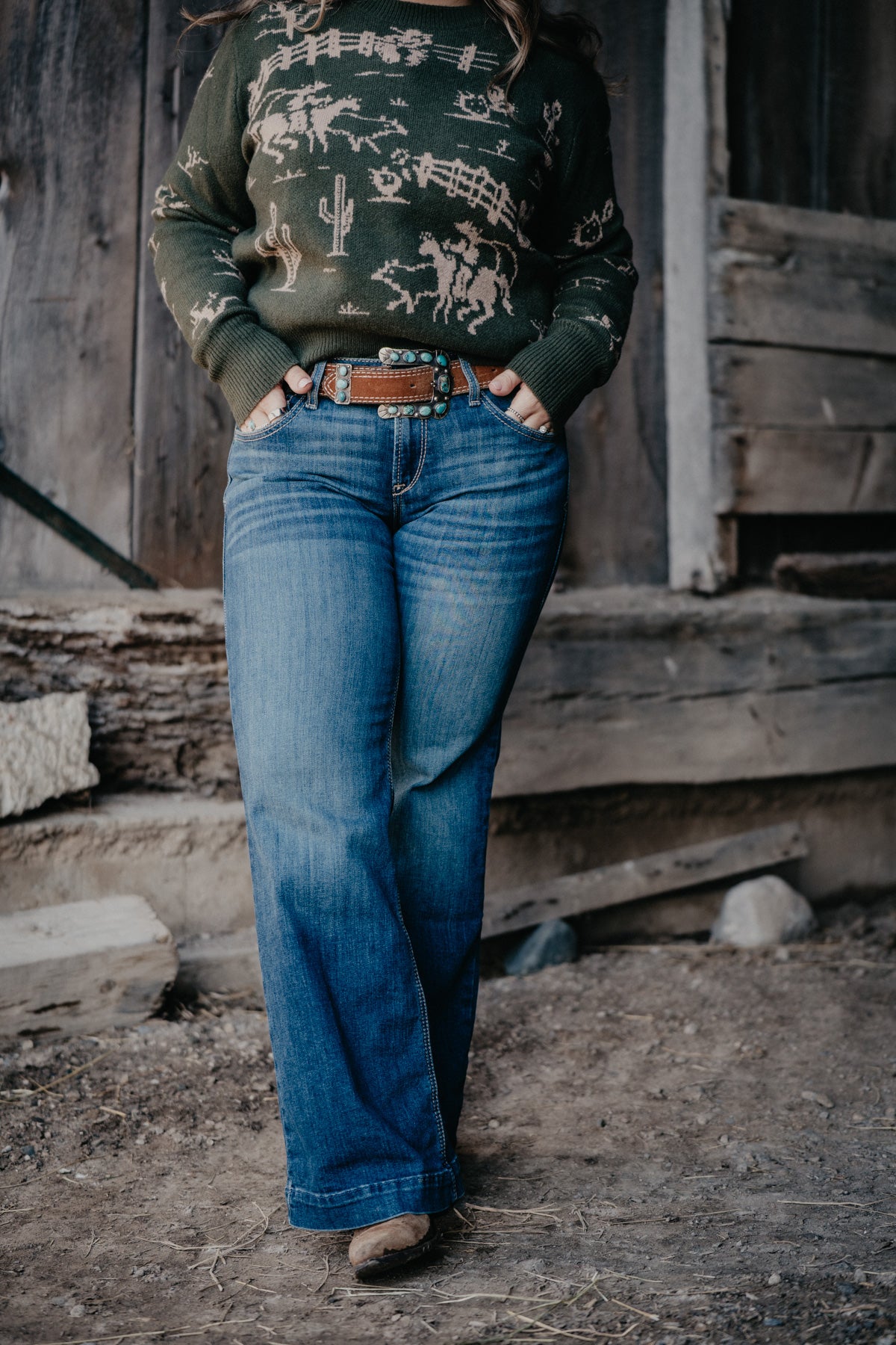 'Hasley' Mid Rise Slim Trouser Jean by Ariat (30S Only)