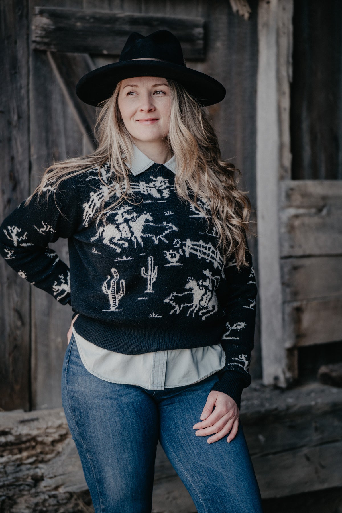 'Freeman' Rodeo Quincy Knit Sweater (2 Colours S/M-L/XL)