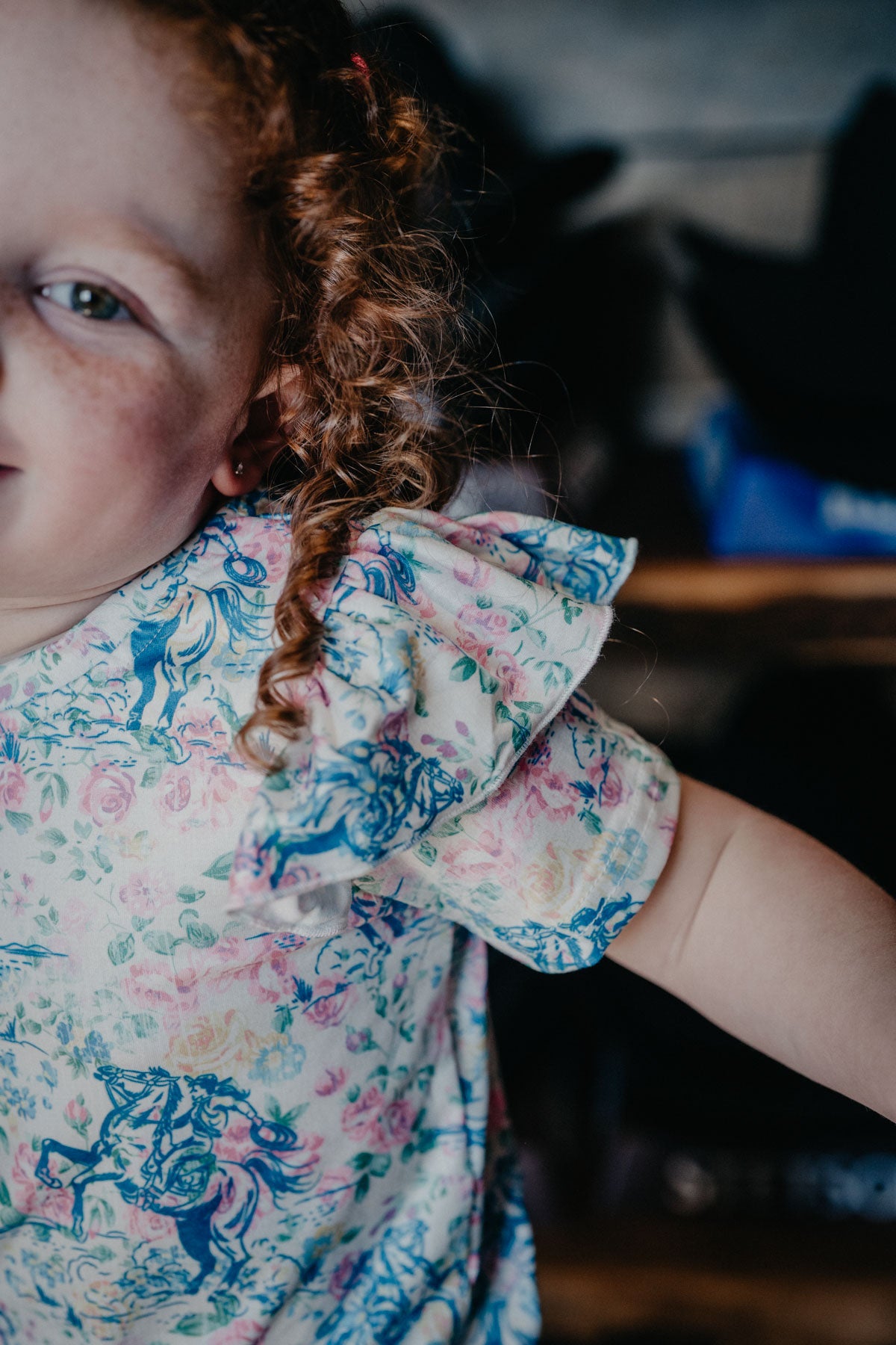'Fiona' Floral Frontier Shirt (3T to 7T)