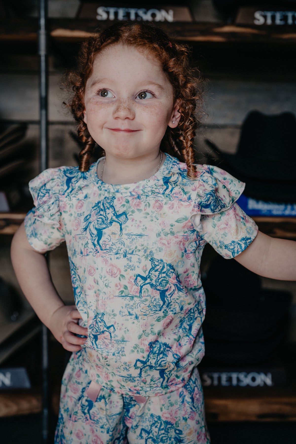 'Fiona' Floral Frontier Shirt (3T to 7T)