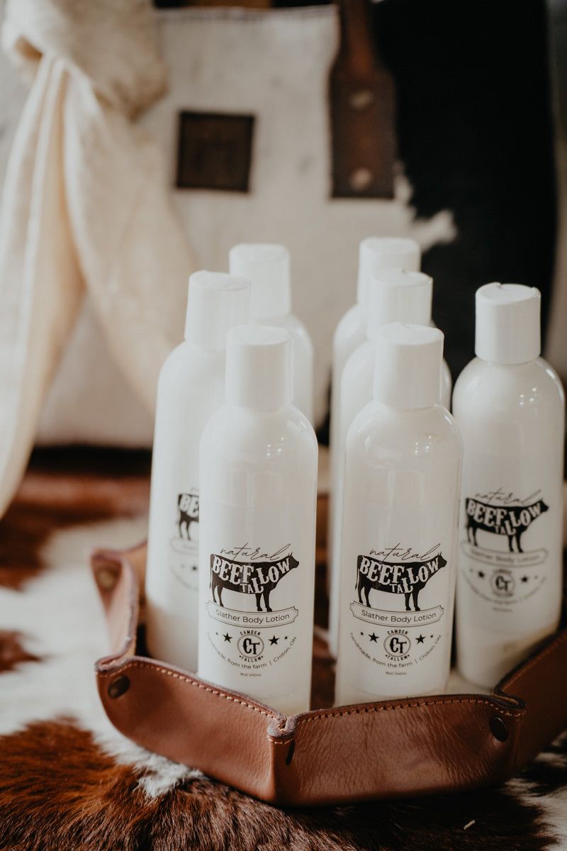 Beef Tallow Slather Lotion 8oz (Lavender or Unscented)