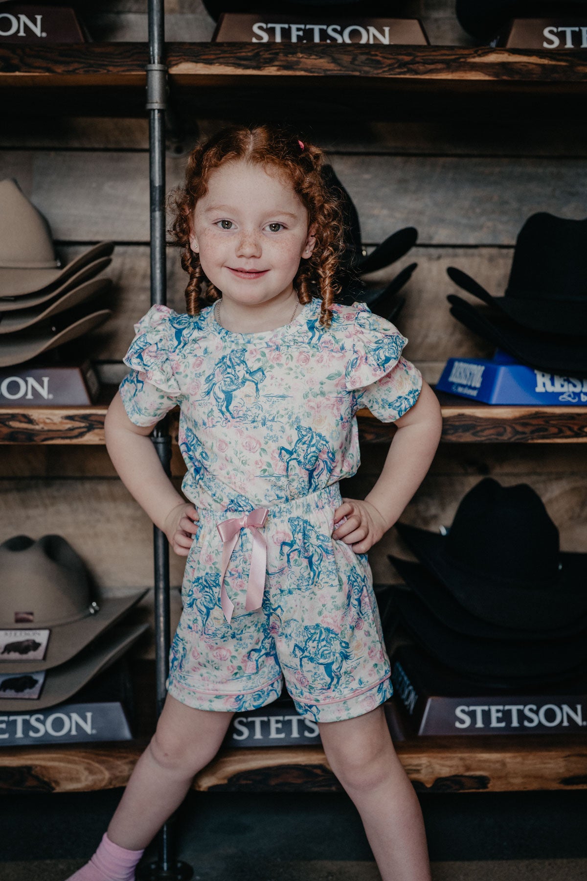 'Fiona' Floral Frontier Shirt (3T to 7T)