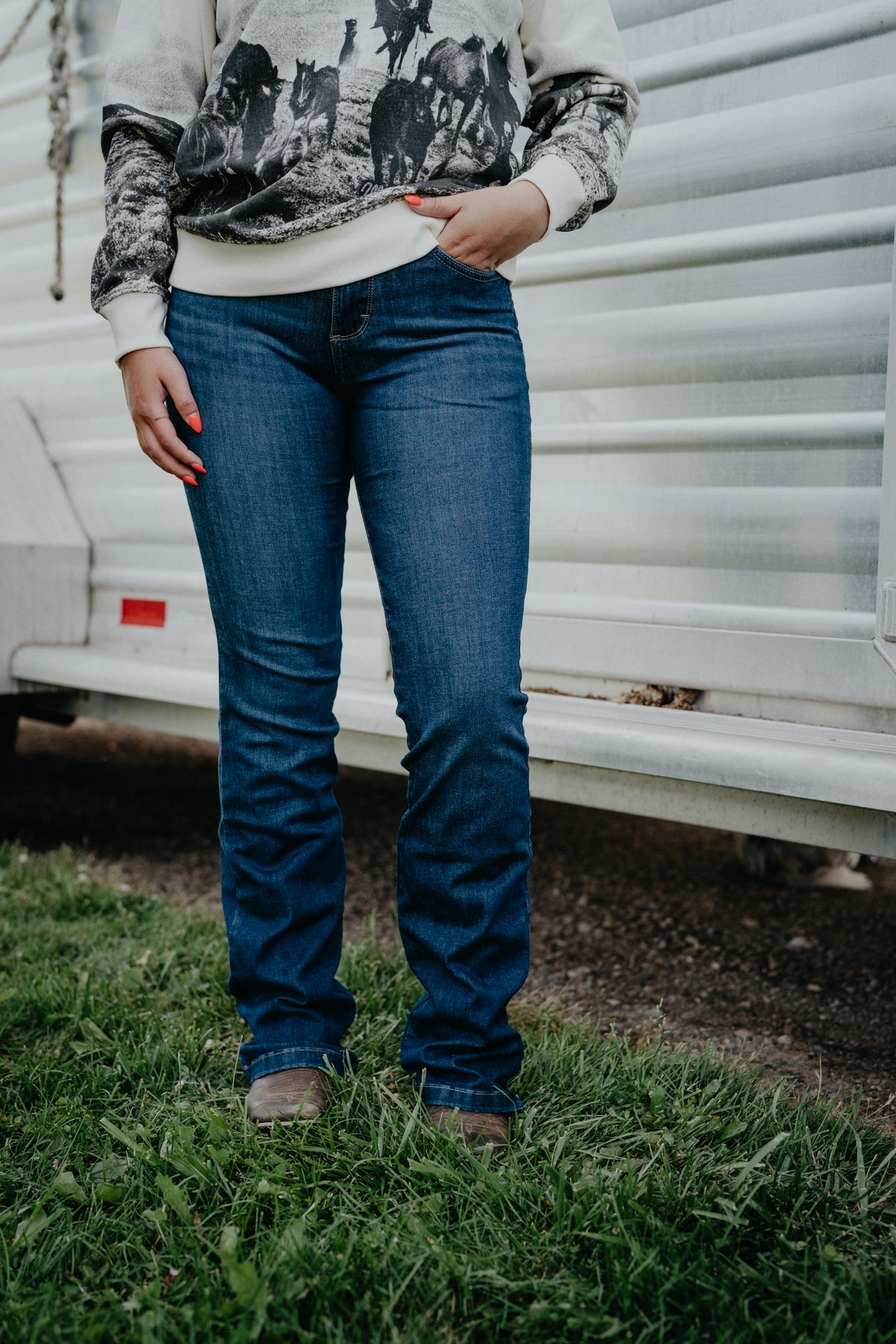 'Destiny' Bespoke Bootcut Jean by Wrangler (25-34; Inseam 30-36)