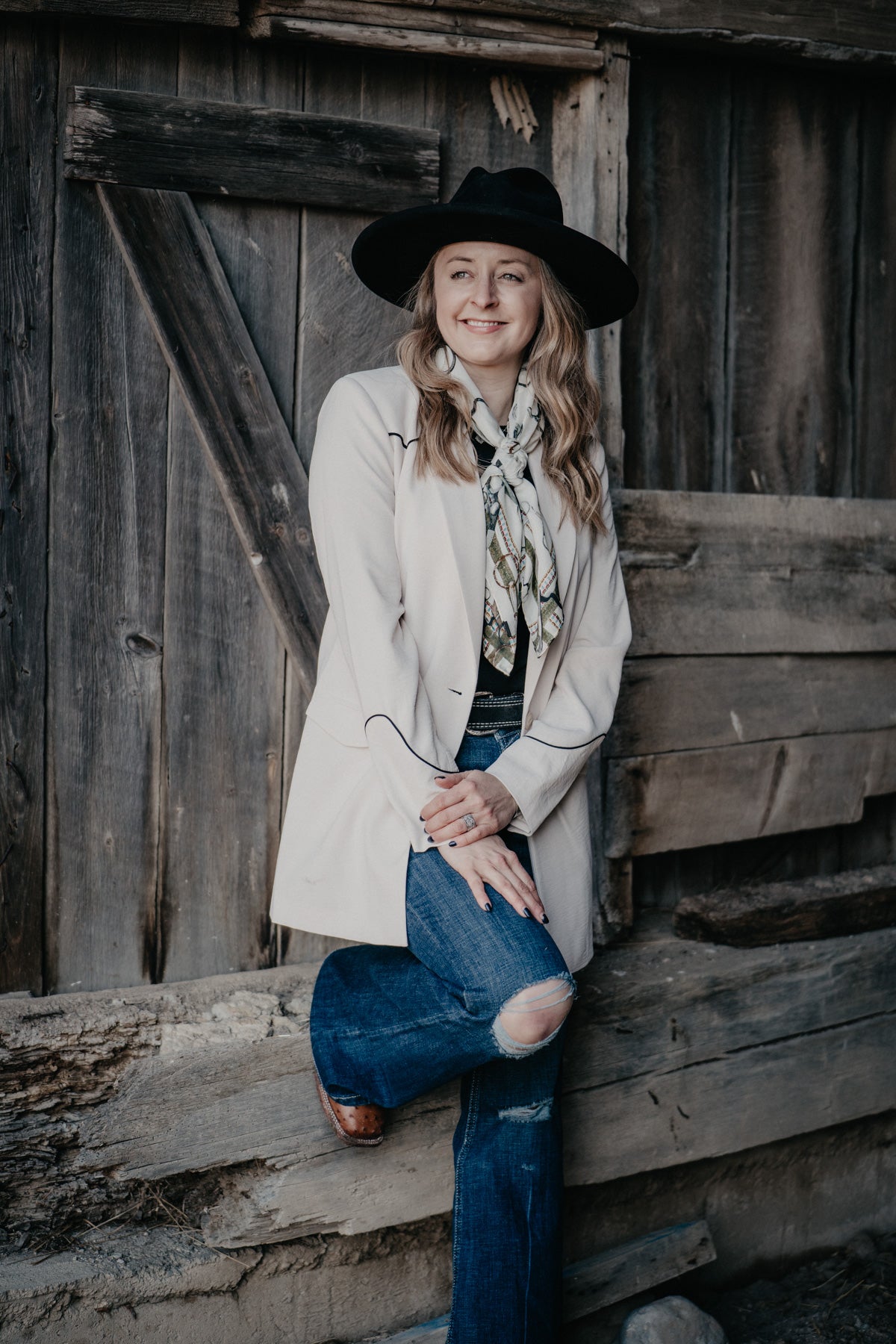 'Parton' Women's Blazer Summer Sand (XS-M)