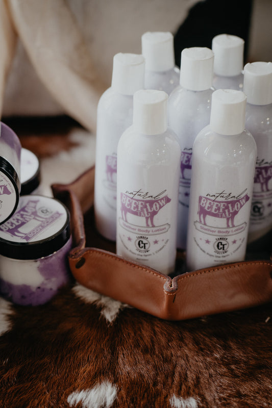 Beef Tallow Slather Lotion 8oz (Lavender or Unscented)