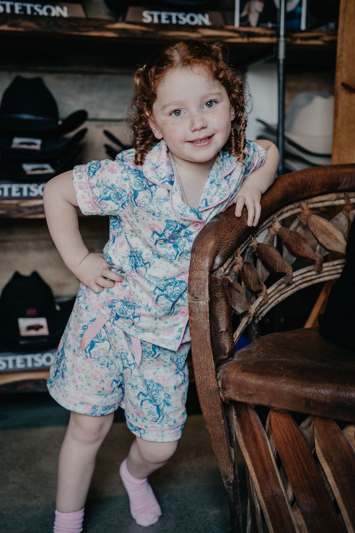'Hadlee' Floral Frontier Girls PJs (6-12M to 7T)