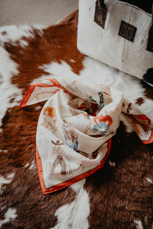 'Way Out West' Shorty Wild Rag by XOXO Art & Co