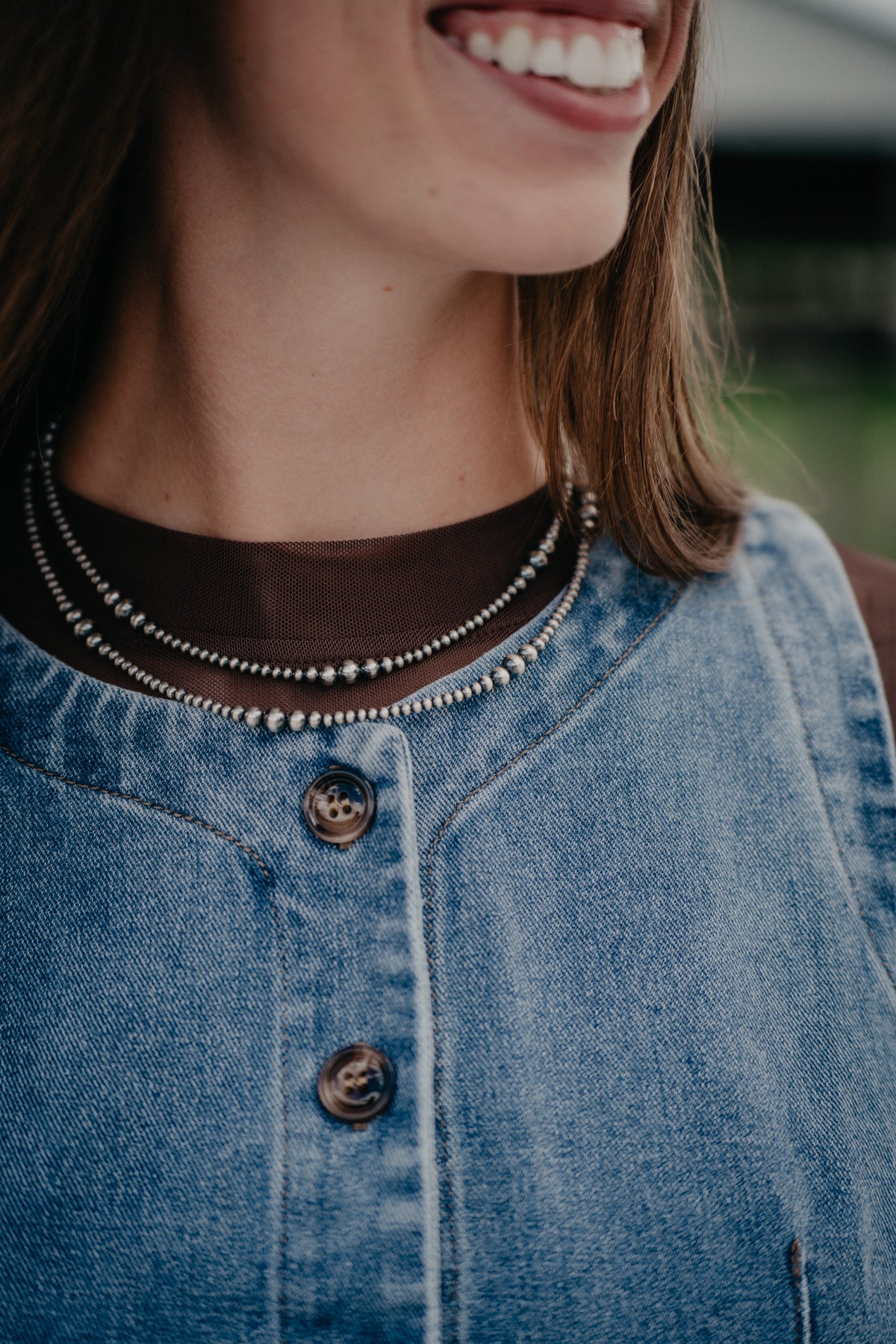 'Denim Darling' Denim Button Up Vest