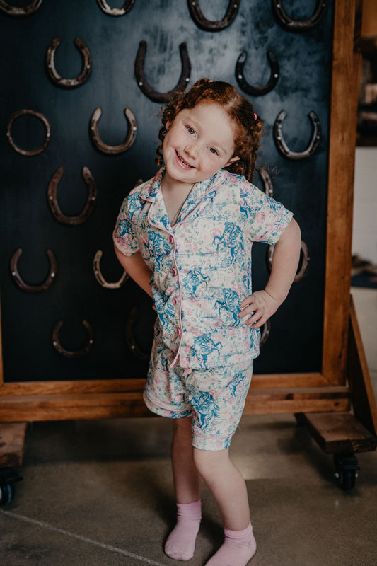 'Hadlee' Floral Frontier Girls PJs (6-12M to 7T)