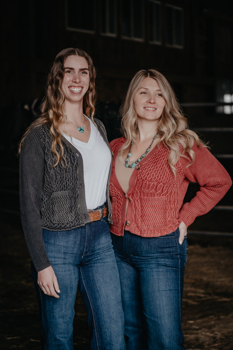 'Dallas' Sweater Cardigan by Rock and Roll Denim (XS-XXL, Two Colours)