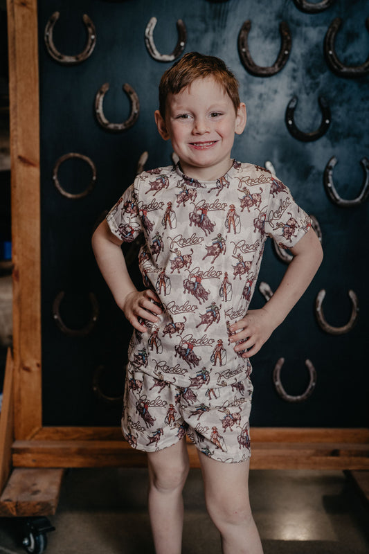 'Rodeo Bull Rider' Boy PJs (6-12M to 7T)