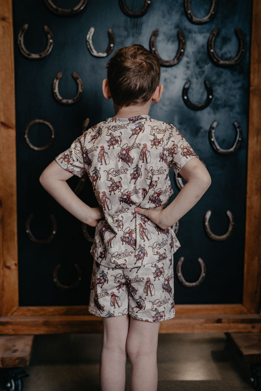 'Rodeo Bull Rider' Boy PJs (6-12M to 7T)