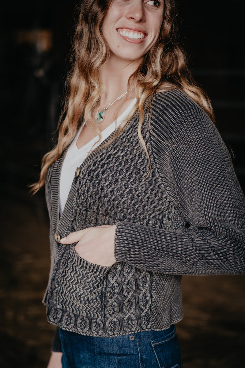 'Dallas' Sweater Cardigan by Rock and Roll Denim (XS-XXL, Two Colours)