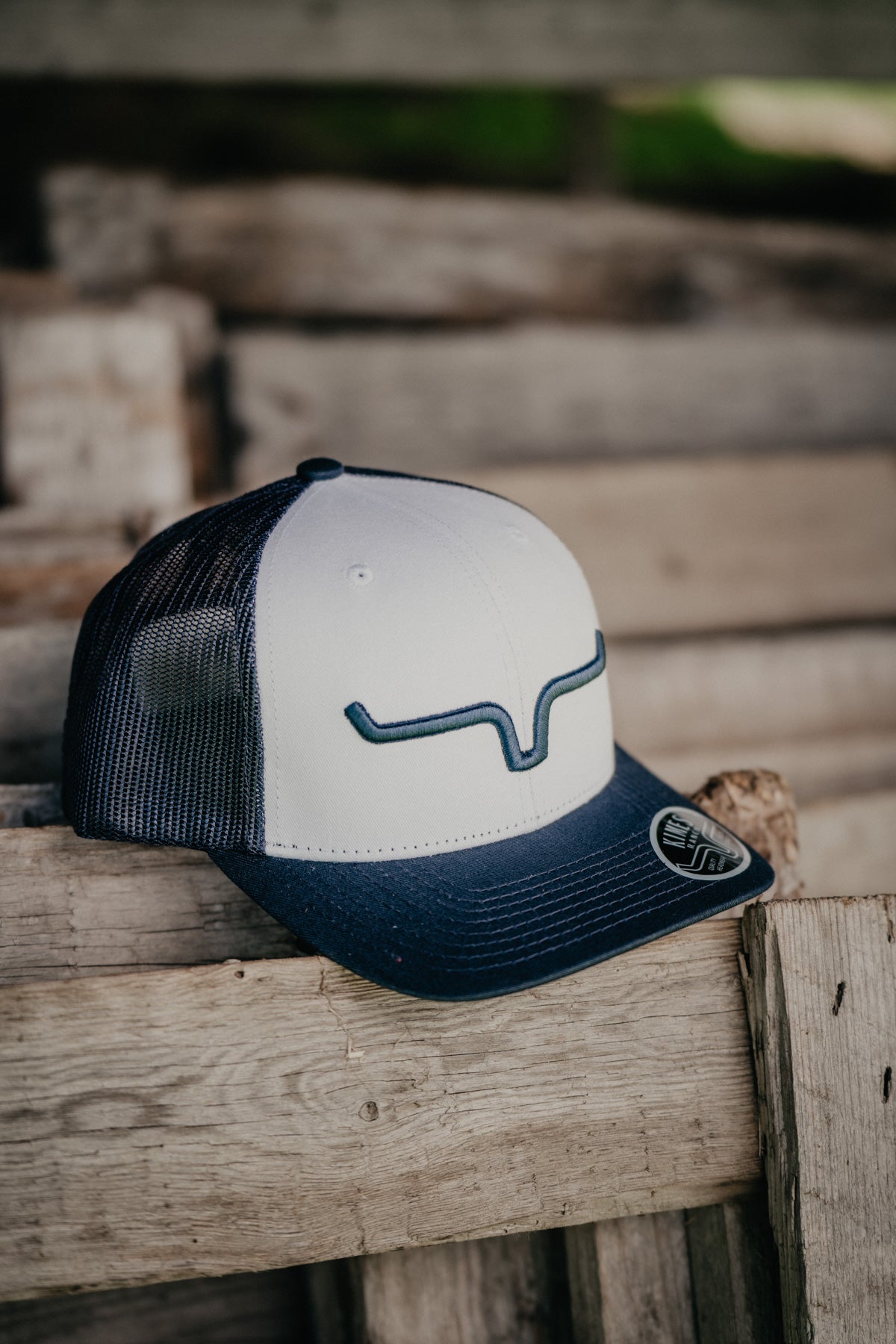 Kimes Ranch Weekly Trucker Hat - White/Navy