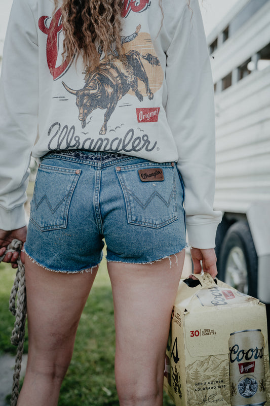 'Reworked' Wrangler X Coors Denim Shorts 3.5" Inseam (24-31)