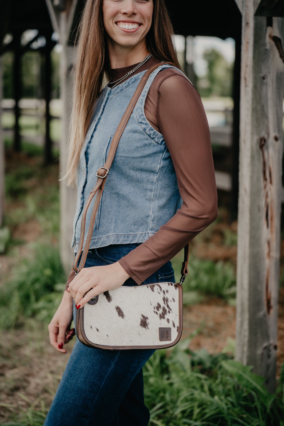 'Emmy' Cowhide Purse