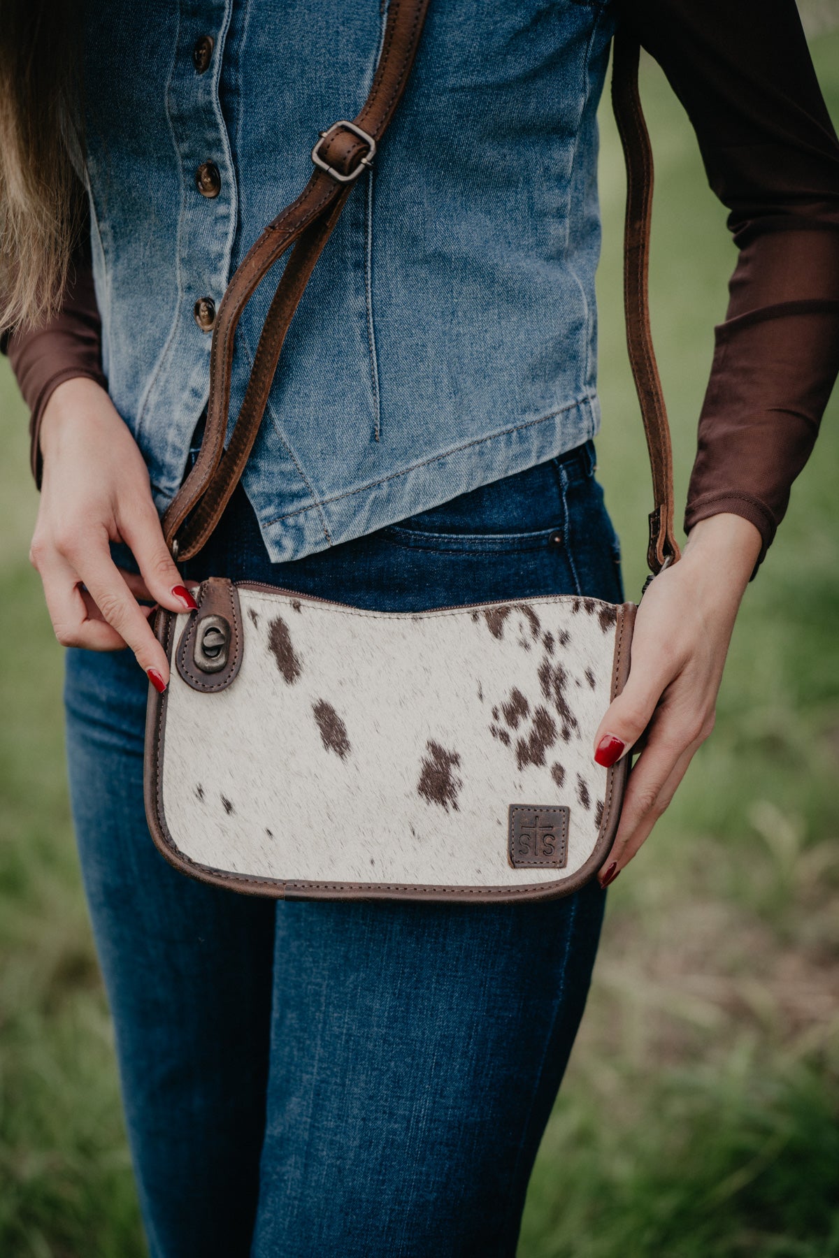 'Emmy' Cowhide Purse