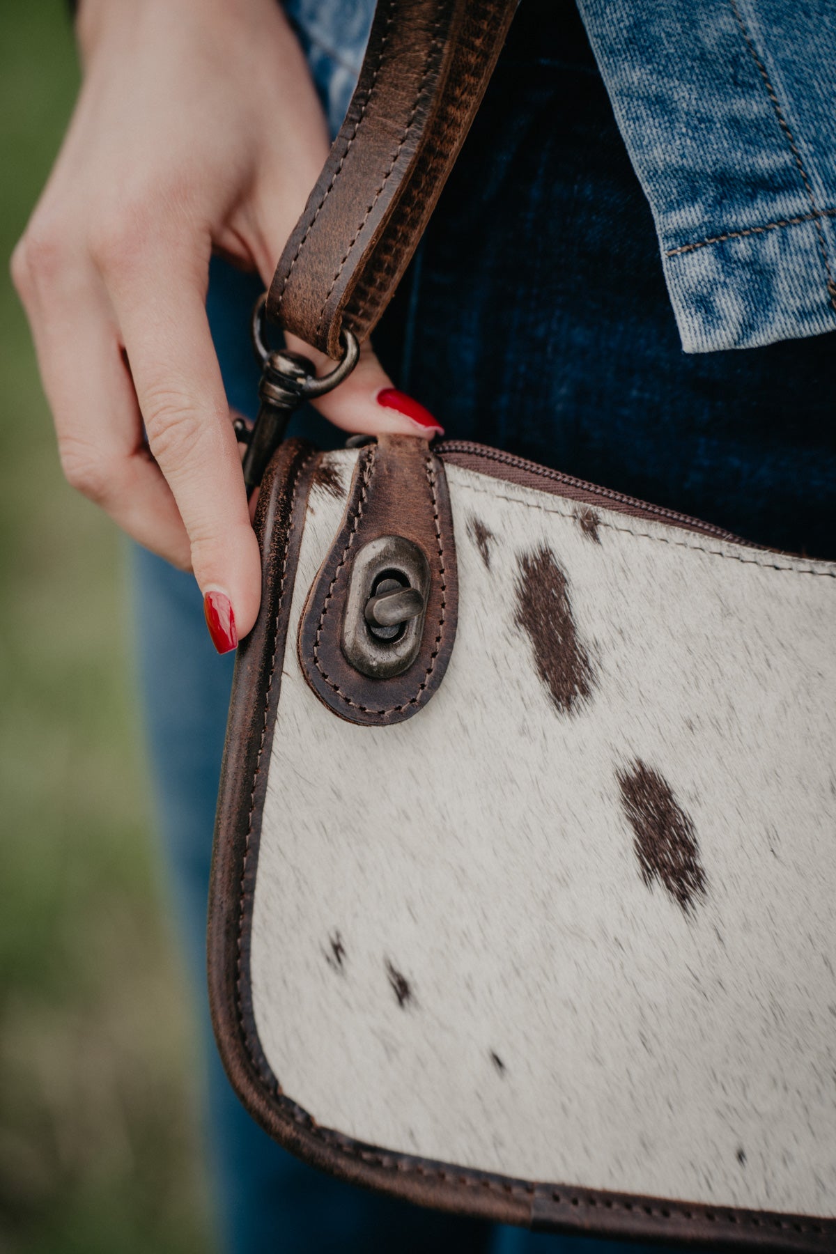 'Emmy' Cowhide Purse