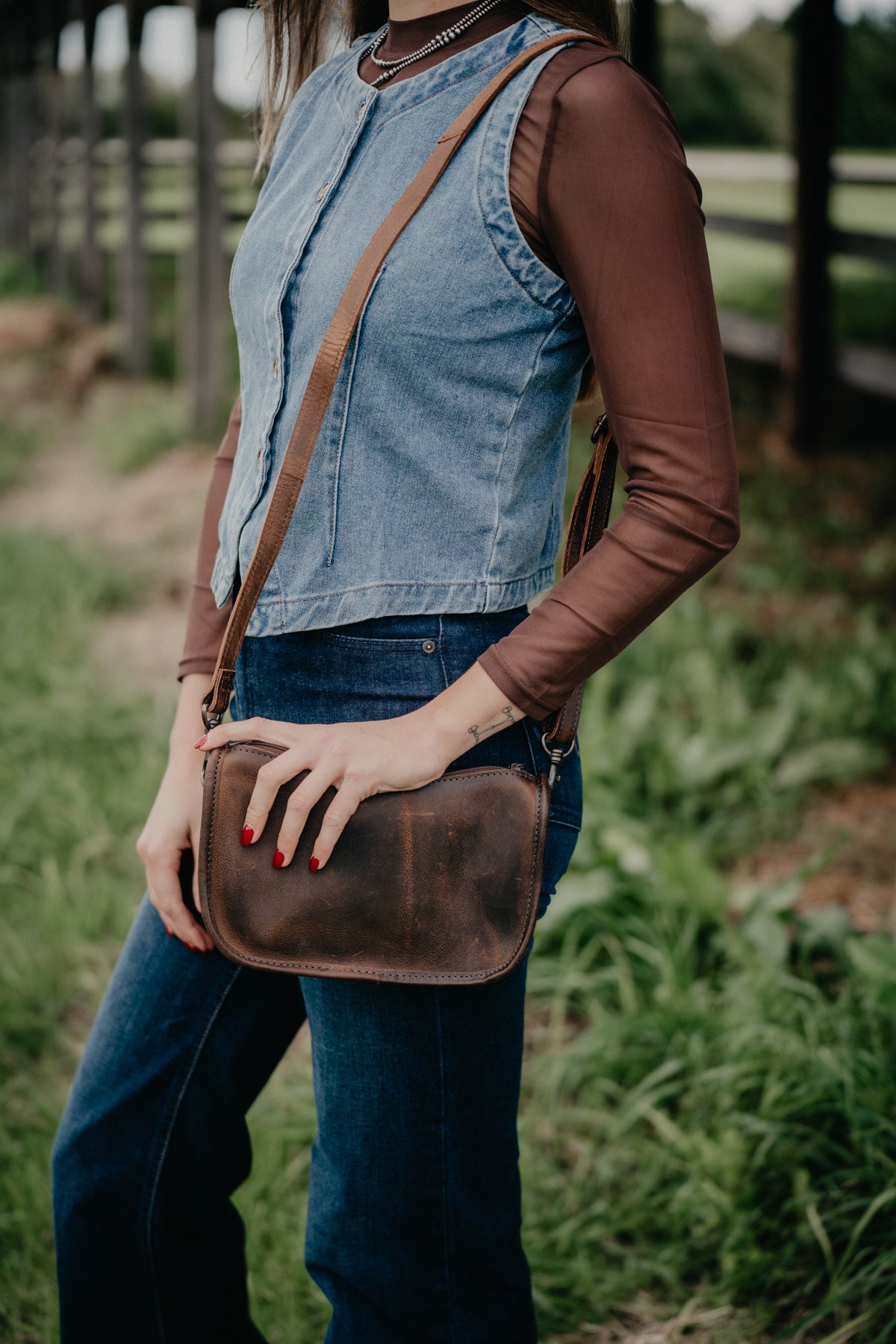 'Emmy' Cowhide Purse